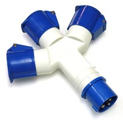ADATTATORE TRIPLA CEE 2P+T 16A